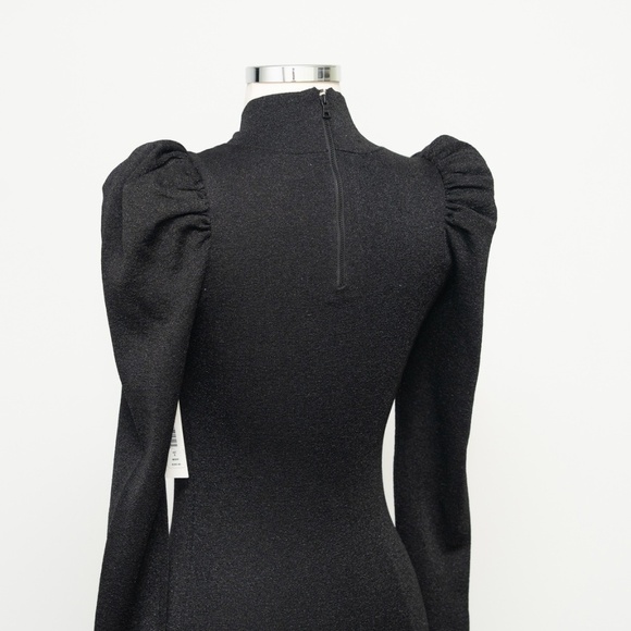 Alice + Olivia. Issa Turtleneck Puff Sleeve Dress - Picture 11 of 13